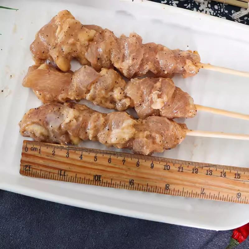 新品盟旺黑椒腿肉串商用冷冻半成品鸡肉大串烧烤油炸食材烤肉串烧