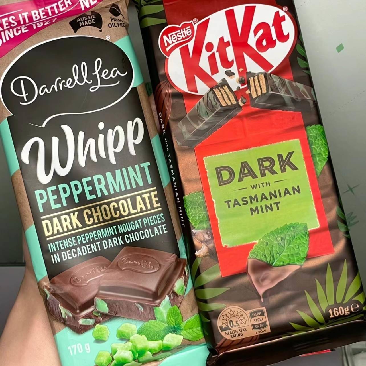 三件包直邮 雀巢KitKat薄荷焦糖牛奶巧克力威化黑巧(代可可脂)