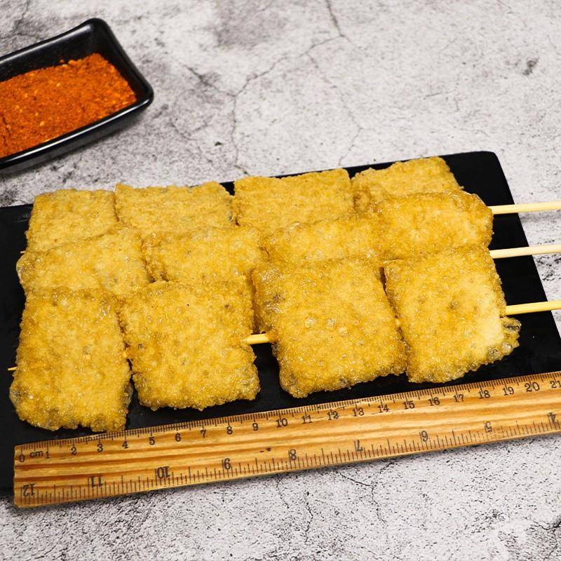 新品素天下脆皮豆腐串商用素食串麻辣烫关东煮烧烤油炸铁板素鸡豆