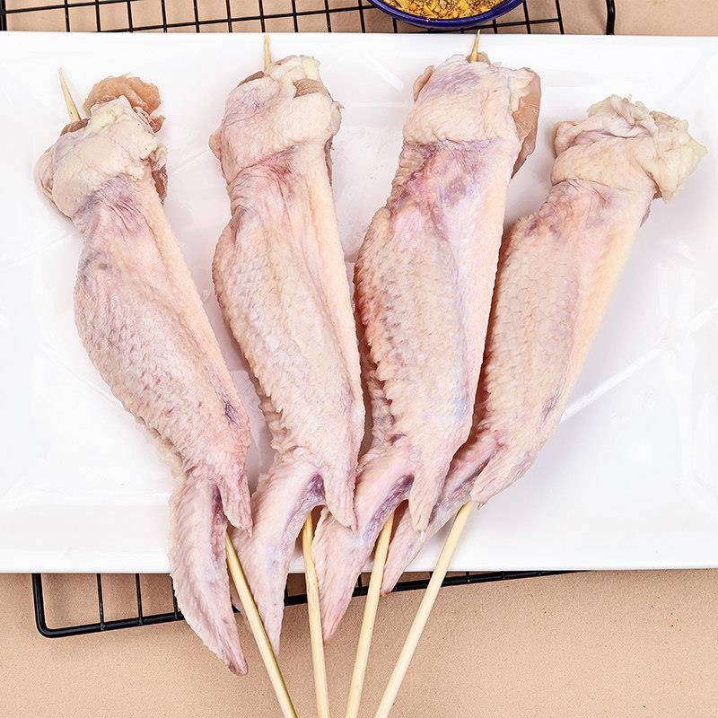 新品商用原味鸡全翅串户外烧烤食材鸡中翅新鲜鸡翅冷冻半成品油炸