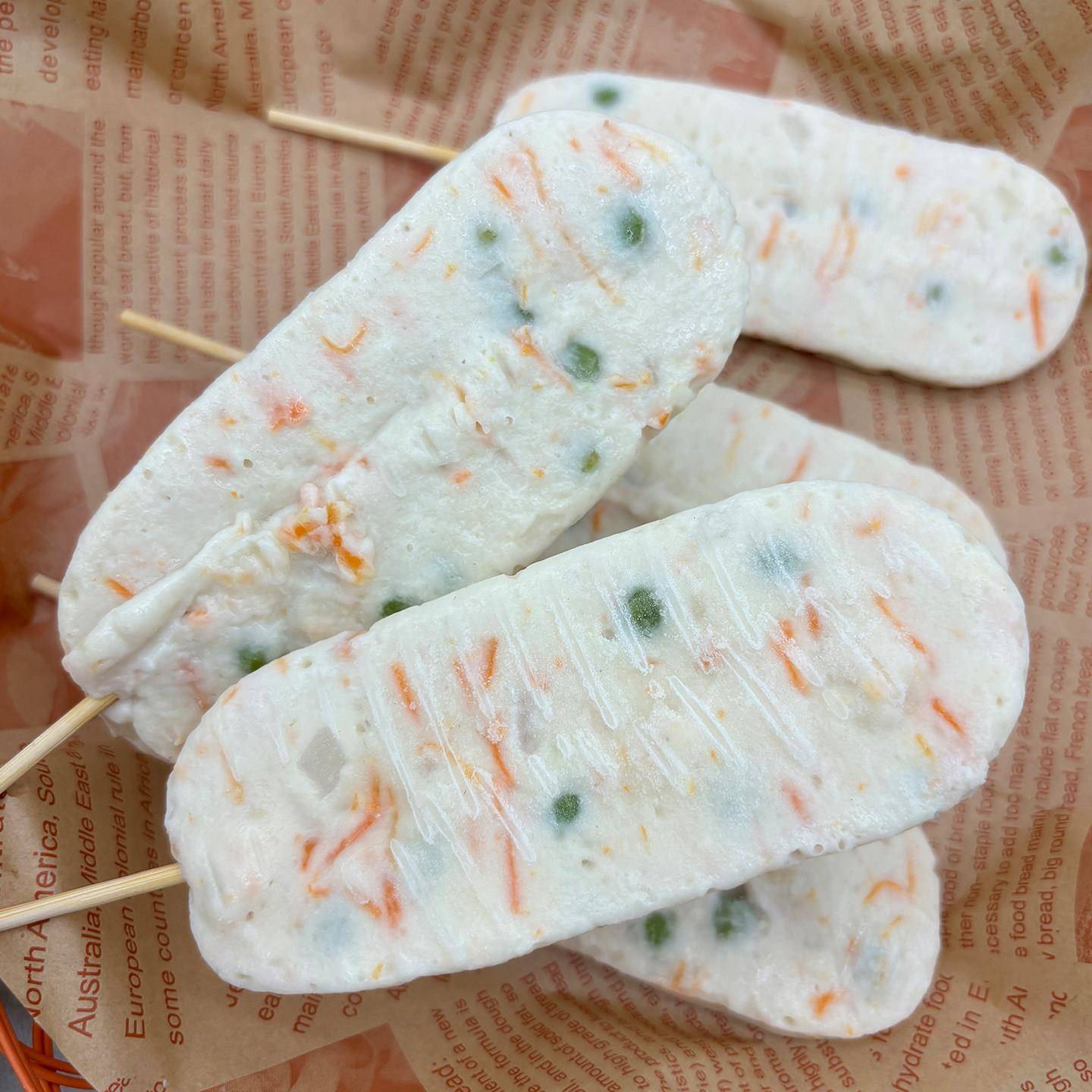 新品银水山鱼糜排串天香花枝宝串商用半成品鱼排串烧烤油炸火锅