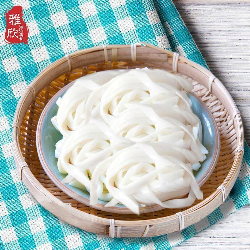 广东潮汕特产新鲜粿条湿河粉牛肉丸果条火锅食材舌尖美食现做包邮