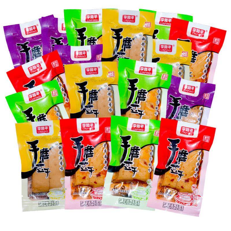新品3斤手磨豆干小包装网红推荐麻辣味五香豆干豆腐干 年货零食品