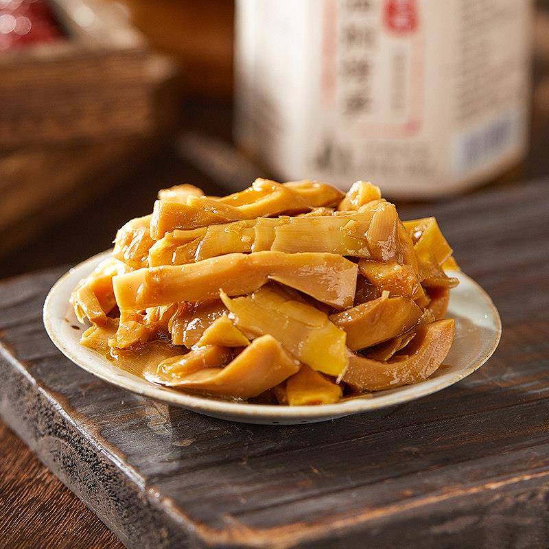 新品油焖笋罐头玻璃瓶装酱烤笋尖即食尖笋竹笋新货春雷笋宁波奉化图片