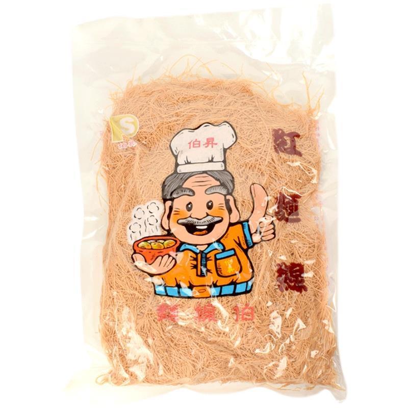 伯升台湾Q面线素食猪脚红面线阿宗蚵仔伯升面线糊1000g