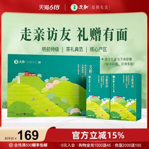 春茶上市文新信阳毛尖绿茶2025新茶茶叶明前特级嫩芽叶茶村送礼盒