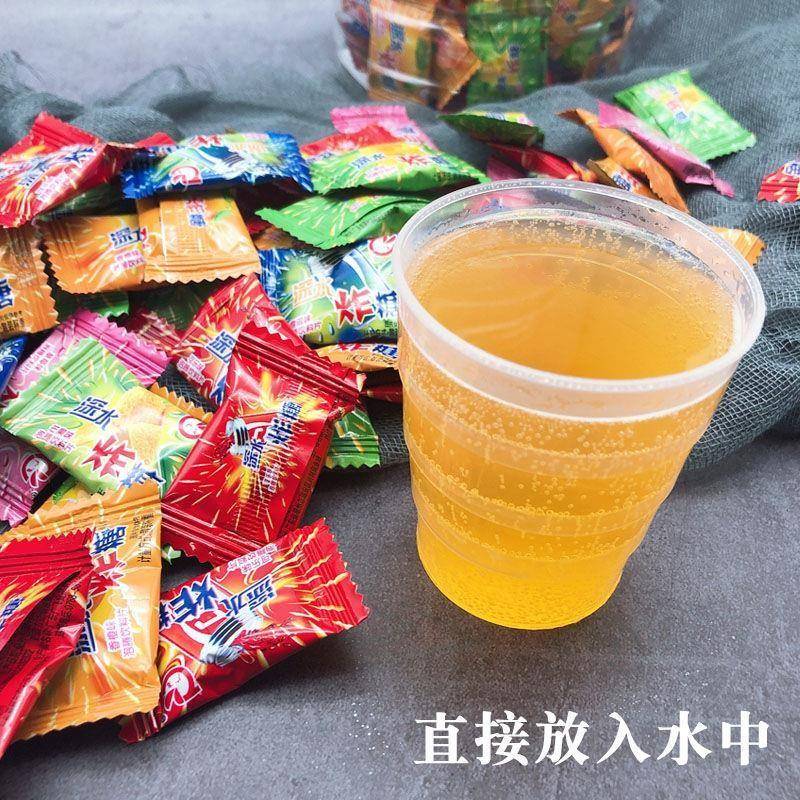 深水炸糖气泡糖泡水糖泡腾饮料片爆炸果汽糖玩具糖深水炸弹