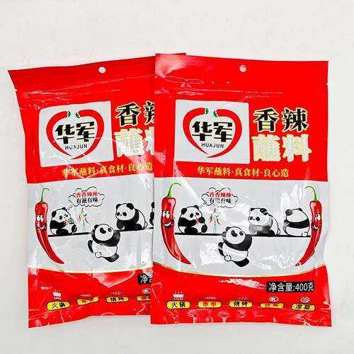 四川华军香辣蘸料400g袋装家用卤菜凉拌菜干碟火锅蘸料烧烤撒料
