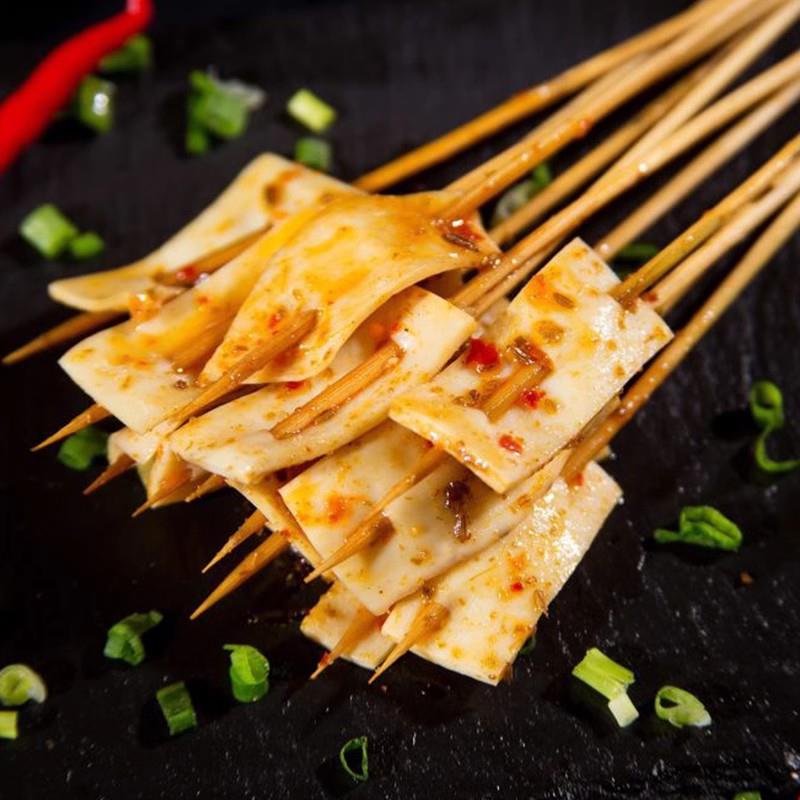 新品松井家牛黄喉串商用牛心管小串牛杂串烧烤油炸铁板刷锅麻辣烫