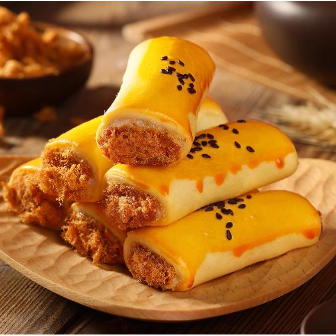 蛋黄肉松卷面包糕点心早餐解馋小零食小吃的休闲食品夜宵充饥速食