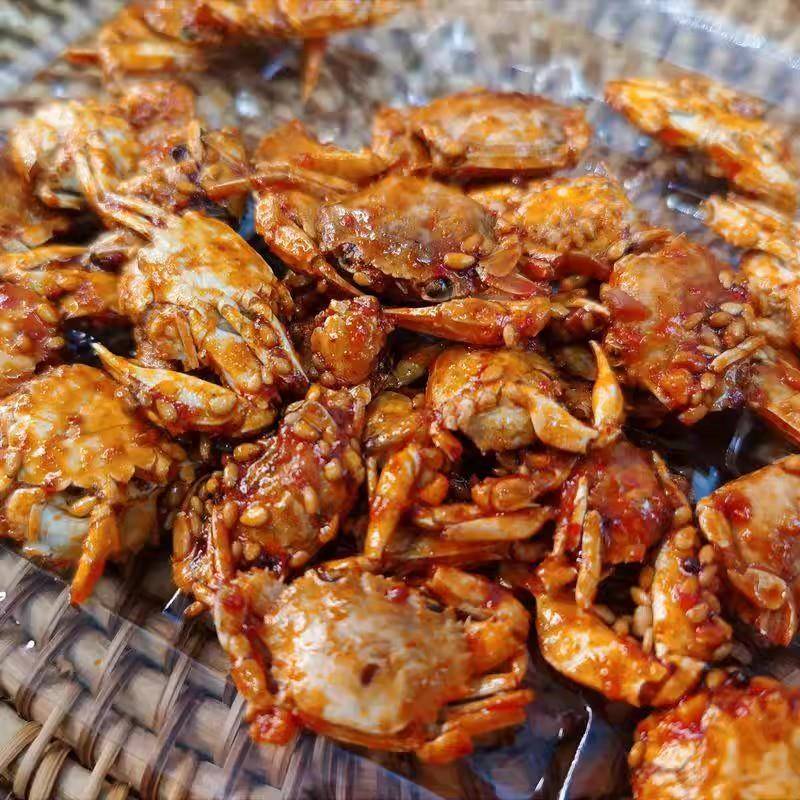 8090后零食小螃蟹童年回忆怀旧小卖部香酥油炸小螃蟹仙螺岛辣