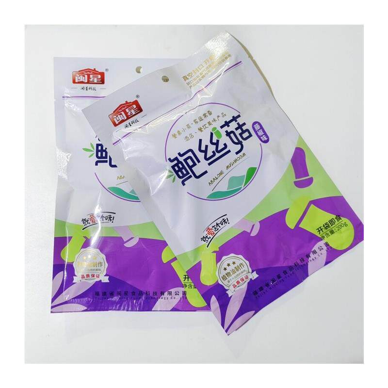 闽星鲍丝菇200g藤椒味杏鲍菇丝即食凉菜蘑菇商用凉拌小菜特色食材