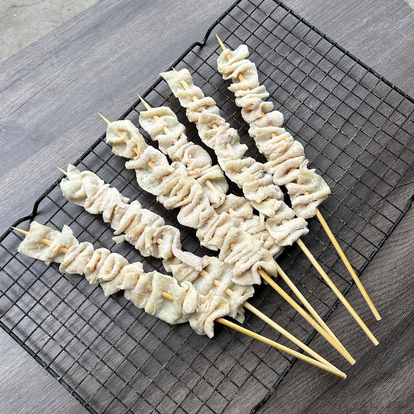 新品白鸡皮串新鲜商用冷冻半成品烧烤油炸铁板食材日式烧鸟鸡肉串