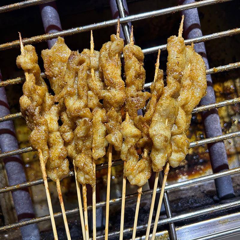 新品咖喱鸡肉小串商用迷你里脊肉小把串小鲜肉铁板烧烤油炸小肉串