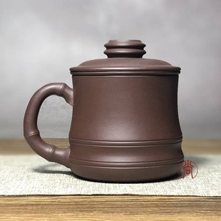 办公室T女士款 紫砂杯泡茶杯茶水分离带盖内胆过滤男士 陶瓷杯子