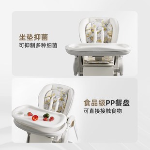 儿童餐椅多功能宝宝学坐餐桌w加宽椅子家用可折叠便携婴儿吃饭座