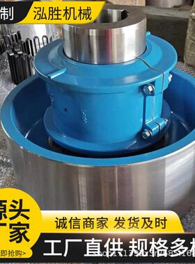 供应大扭矩蛇形簧联轴器带罩壳制动轮型JS型蛇簧连轴器