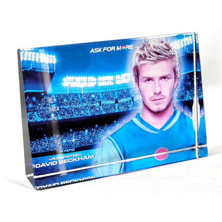 水晶影像照片白胚耗材创意礼品大斜面横款水晶摆件照片