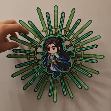 凡人修仙传凡人修仙传周边韩立小庚剑阵高颜值旋转冰箱贴收藏送朋