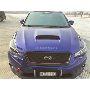 碳纤维改装 sti款 机盖引擎盖包围 18斯巴o鲁森林人改装 适用于13