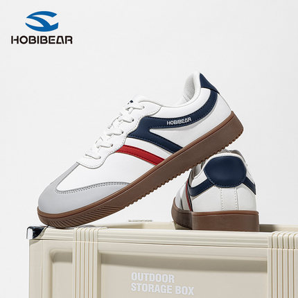 HOBIBEAR德训鞋男士4E宽楦赤足室内健身训练零落差宽头休闲运动鞋