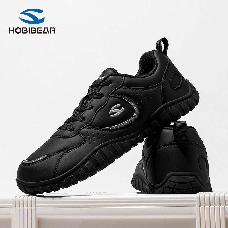 HOBIBEAR宽楦赤足鞋男士4E宽头平步综合健身训练网面透气户外运动