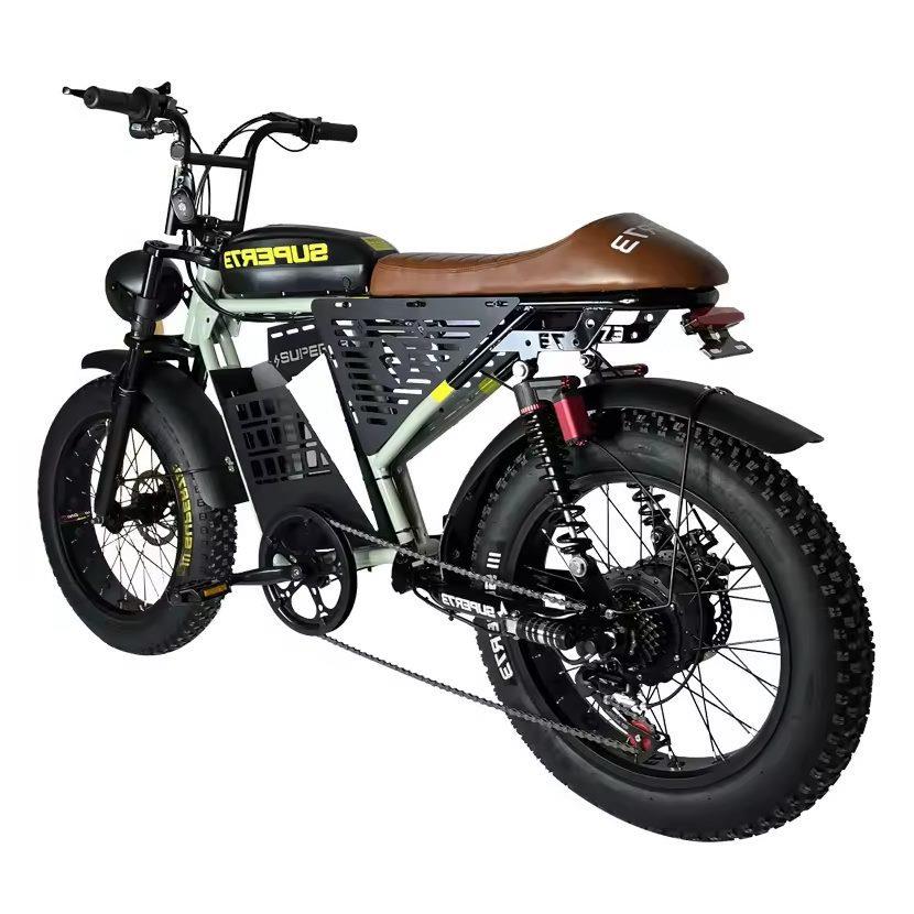 美区热销越野super73电动脚踏自行男女宽胎助力7速雪地电辅车