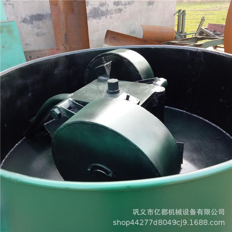 厂家直销重型碳粉轮碾机双轮双搅拌臂后桥减速机煤块轮碾搅拌机
