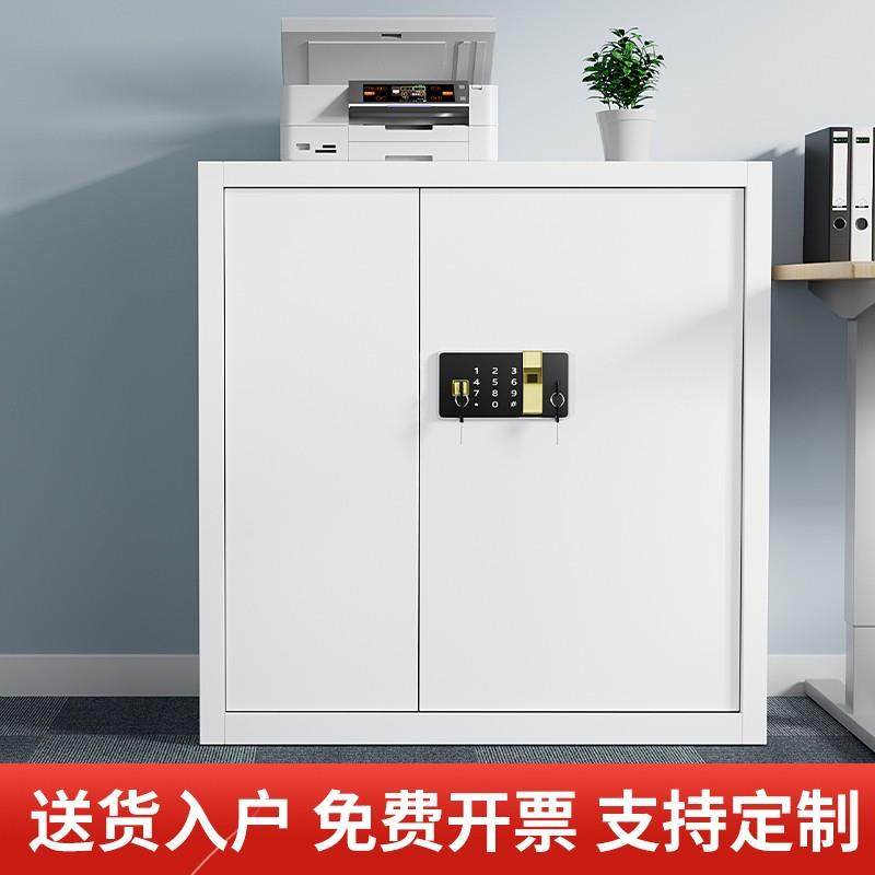 保密柜文件柜办公室电子密码锁双锁资料带锁铁皮收纳柜矮柜保险柜