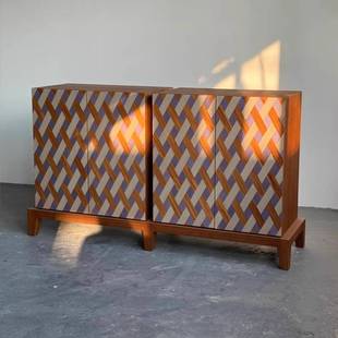 橡木边柜装 饰抽屉 饰柜家具别墅现代简约客厅豪华套房户型餐边柜装