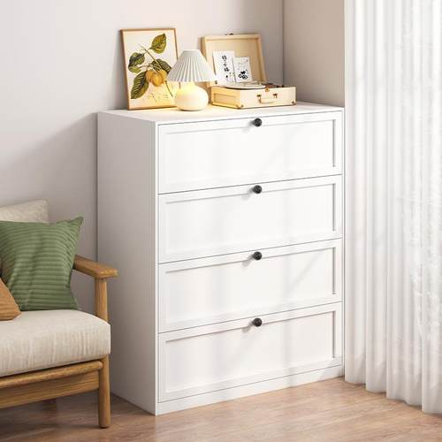 抽屉式收纳柜五抽斗柜卧室钢制客厅储物柜儿童置物柜婴儿喂养台柜