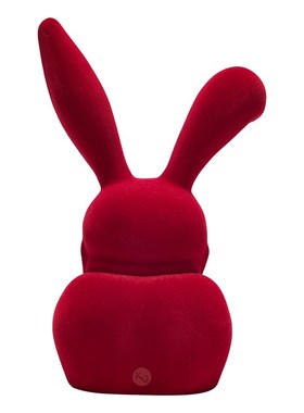 稀奇艺术《兔比比》多巴胺植绒桌面摆件乔迁新居玄关床头雕塑装饰