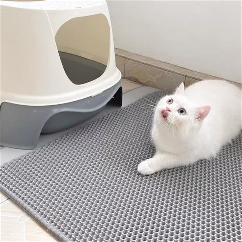 猫砂垫防带出猫砂盆尺寸定制防外溅漏控砂双层过滤猫咪厕所用品