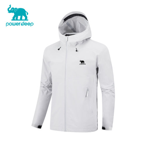 powerdeep/盛象 春秋防风防水透湿男女款户外徒步登山硬壳冲锋衣