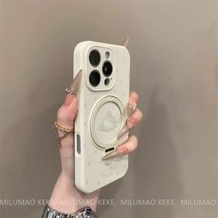 kitty猫液态硅胶磁吸支架适用iPhone16pro苹果17手机壳15ProMax新款13高级12女款11网红14plus软ProMax防摔套