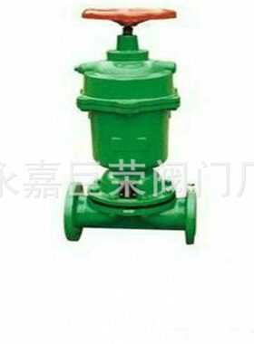 厂家供应   常开式 G6K41J-10C 铸钢法兰气动衬胶隔膜阀  DN200