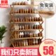 折叠小鞋 新疆 架多层简易竹架子宿舍门口收纳免安装 哥百货鞋 柜 包邮