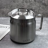 古亦定制油壶 304不锈钢滤油壶大容量滤油杯隔猪油罐子 我家好物