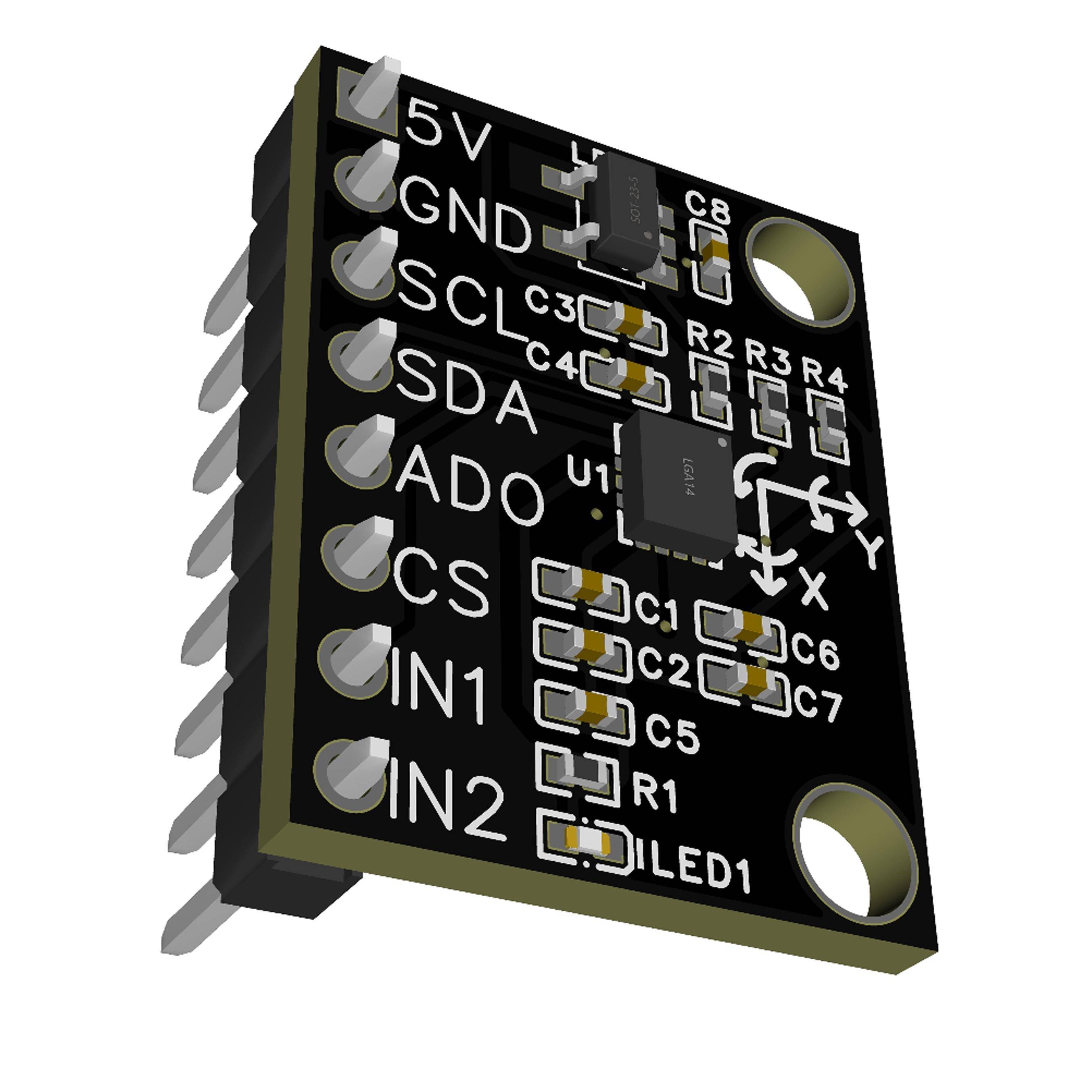 ICM42688P模块 六轴IMU模块 三轴陀螺仪与三轴加速度计 低温票