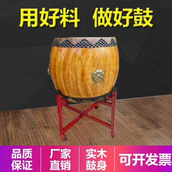 神韵知音椿木黄牛皮大鼓白茬战鼓原木色堂鼓寺庙鼓高音鼓中国鼓