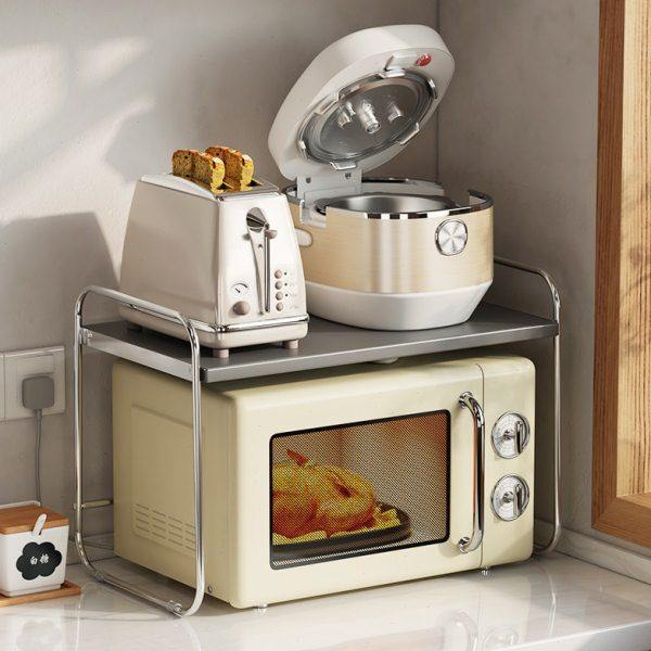 厨房微波炉置物架家用烤箱架子多功能台面桌面电饭煲电器收纳架子,厨房/烹饪用具,微波炉置物架,淘宝优惠券,粉丝福利购,淘宝优惠卷