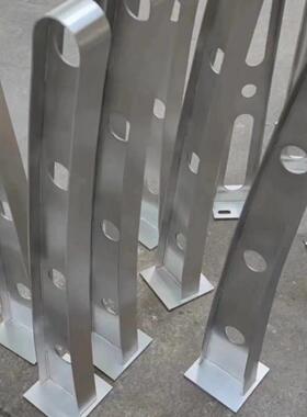 304不锈钢雨棚钢梁201牛腿支架HT刀型办公大楼门头窗户重型驳接爪