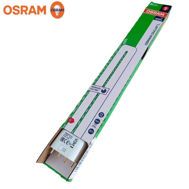 欧司朗DULUX L 24W/840高显色荧光灯 摄影棚 演播室照明灯管 2G11
