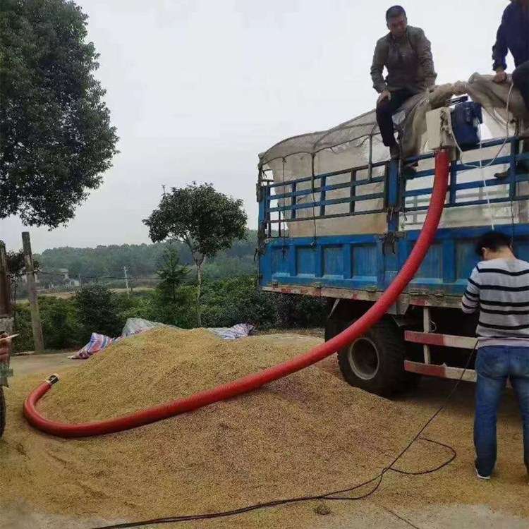家用小型软管蛟龙抽粮机电动自吸输送机加厚牛筋管抽粮机
