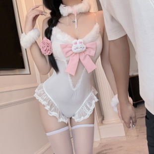 性感趣味内衣可爱兔女郎连体衣纯欲刺激床上大尺度qqny睡衣套装 女
