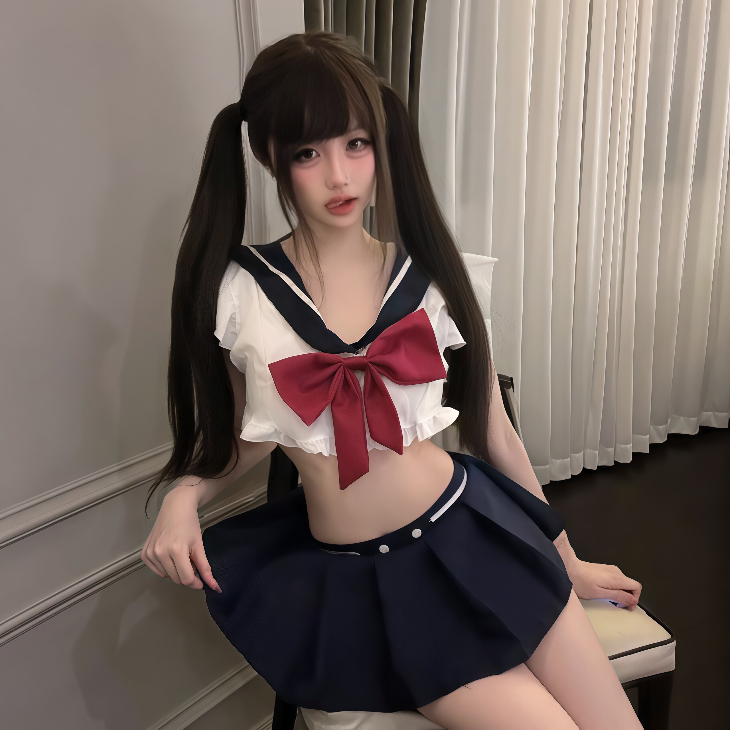 情趣内衣性感学院风超短裙制服纯欲诱惑辣妹水手服情趣衣服男qqny