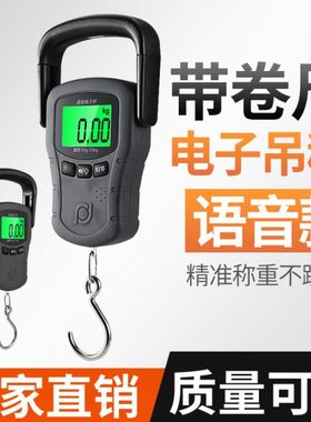高精度手提电子秤福日50kg便携式家用买菜快递专用称重小型弹簧秤