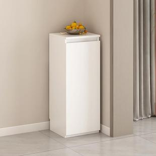 墙边薄柜20公分门后收纳柜30厘米厨房储物柜走廊尽头实木定制30cm