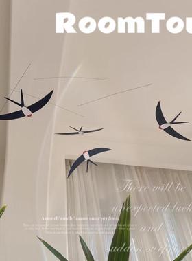 幼儿园环创材料装饰空中吊饰燕子平衡insDIY教室走廊环境布置北欧