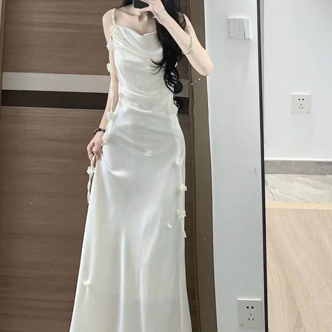 新款韩版蕾丝飘带领西装女长袖拼接中长款外套包臀鱼尾长裙套装